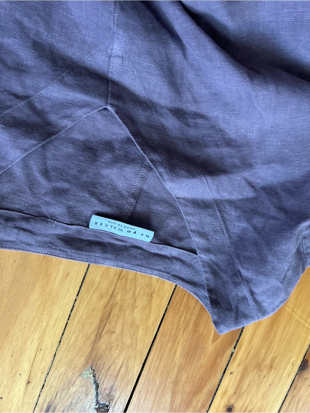Bryn Walker Linen Layla tunic medium purple - Picture 8 of 9